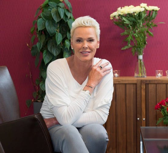 Gitte Nielsen var i Danmark i 2015 i forbindelse med sit nye Kanal 4-program "Gitte talks".
