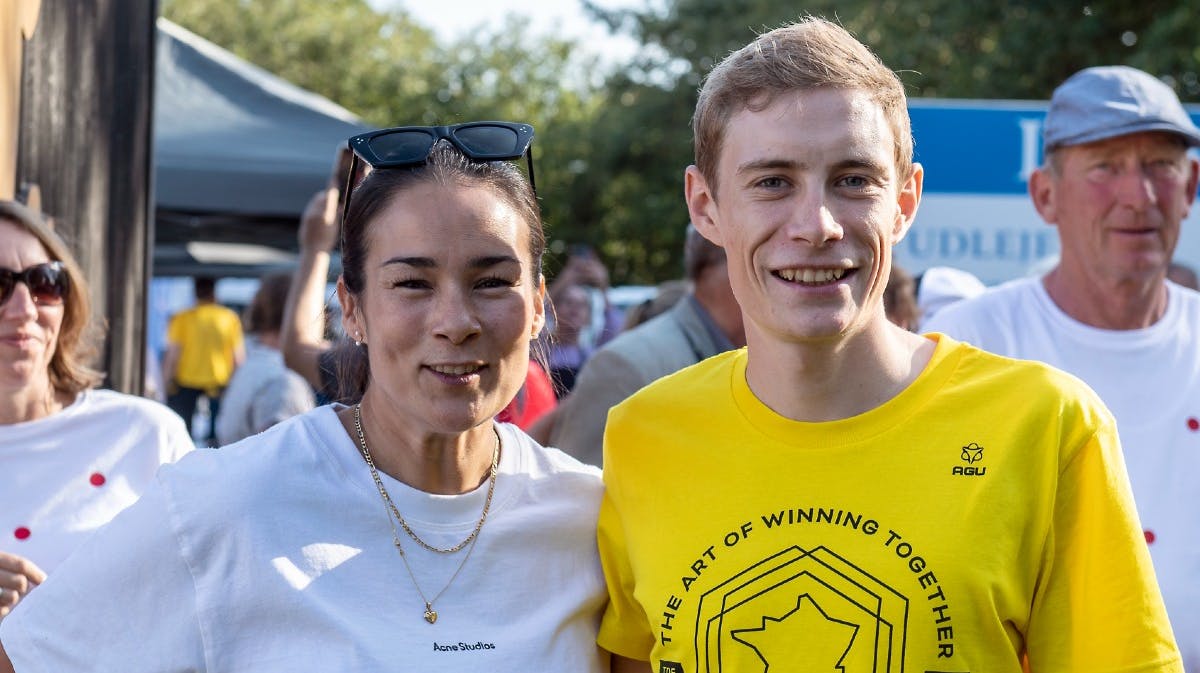 Trine Marie Hansen og Jonas Vingegaard