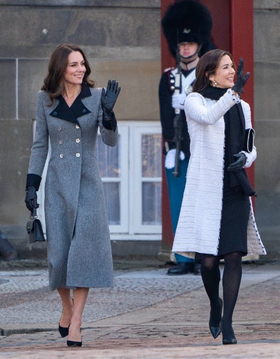 Hertuginde Catherine af Cambridge og kronprinsesse Mary