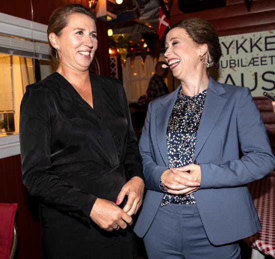 Mette Frederiksen og Merete Mærkedahl