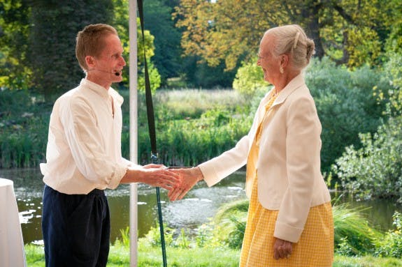 Peter Høeg og dronning Margrethe