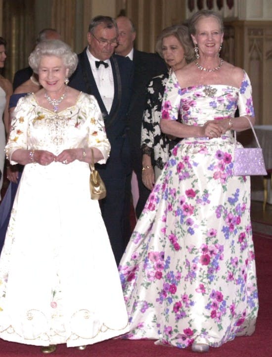 Dronning Elizabeth og dronning Margrethe