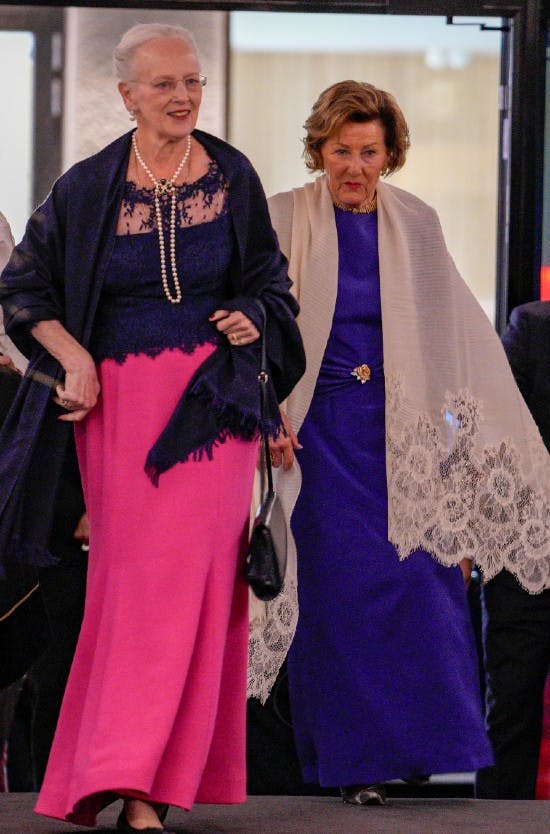 Dronning Margrethe og dronning Sonja