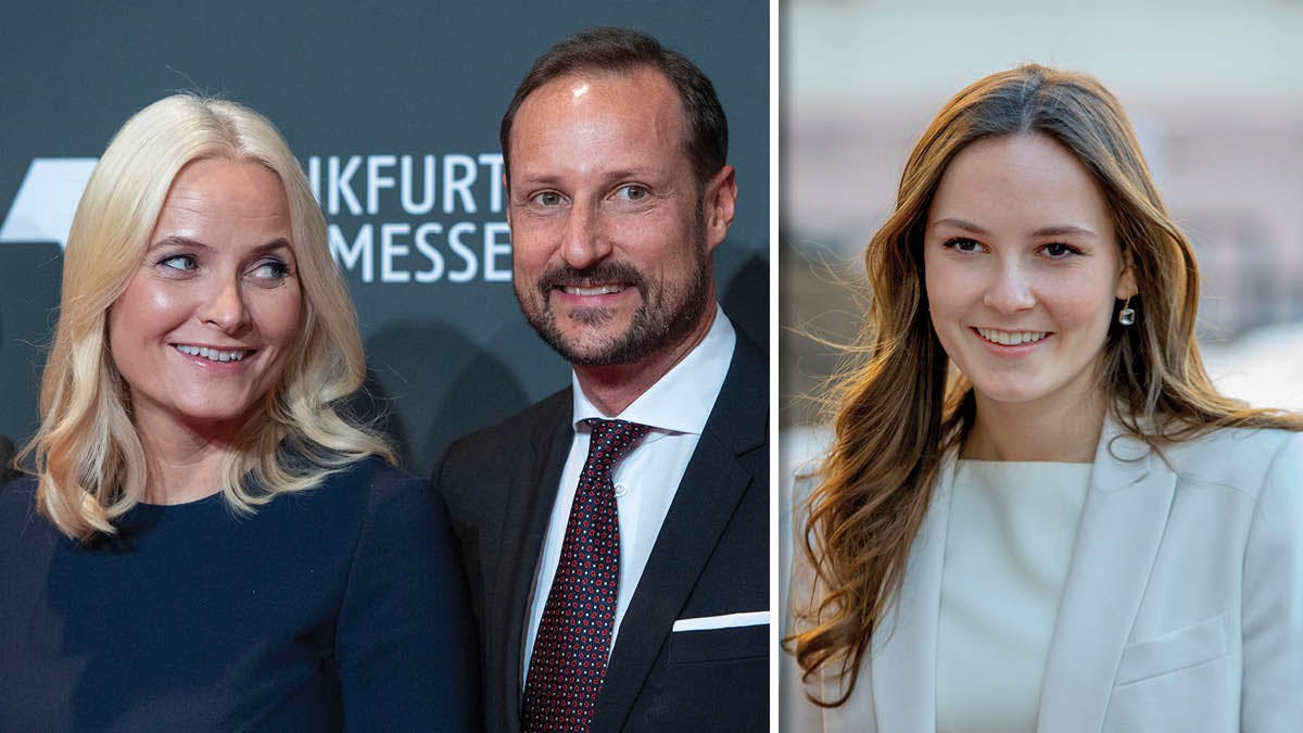 Kronprinsesse Mette-Marit, kronprins Haakon og prinsesse Ingrid Alexandra. 
