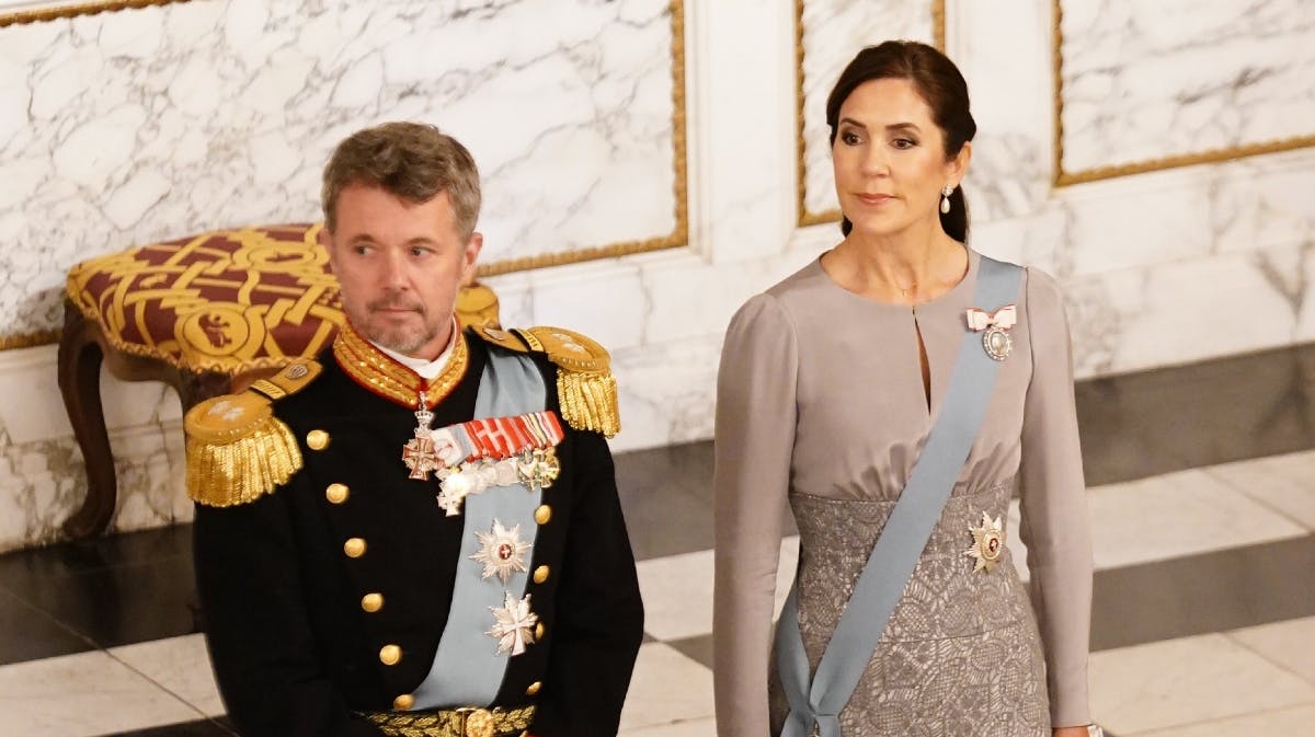 Kronprins Frederik og kronprinsesse Mary til nytårskur&nbsp;