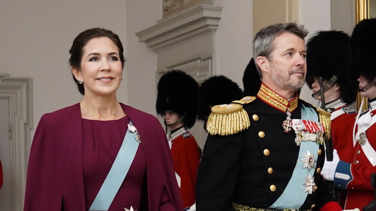 Kronprinsesse Mary og kronprins Frederik ankommer til Christiansborg Slot&nbsp;
