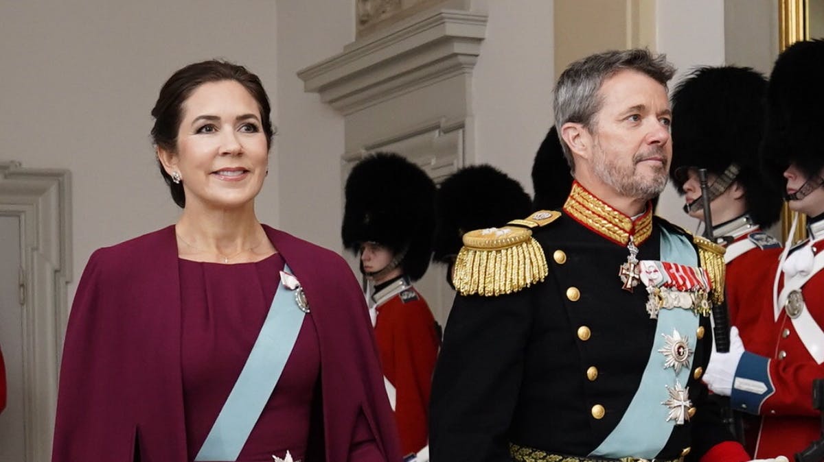 Kronprinsesse Mary og kronprins Frederik ankommer til Christiansborg Slot 
