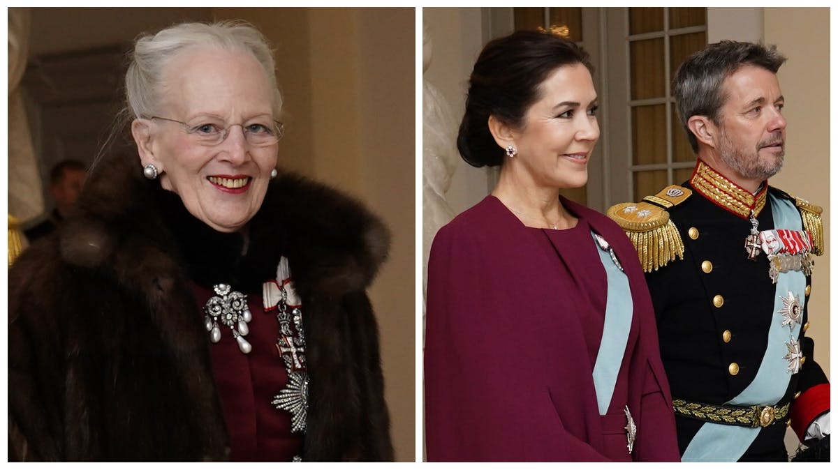 Dronning Margrethe og kronprinsparret