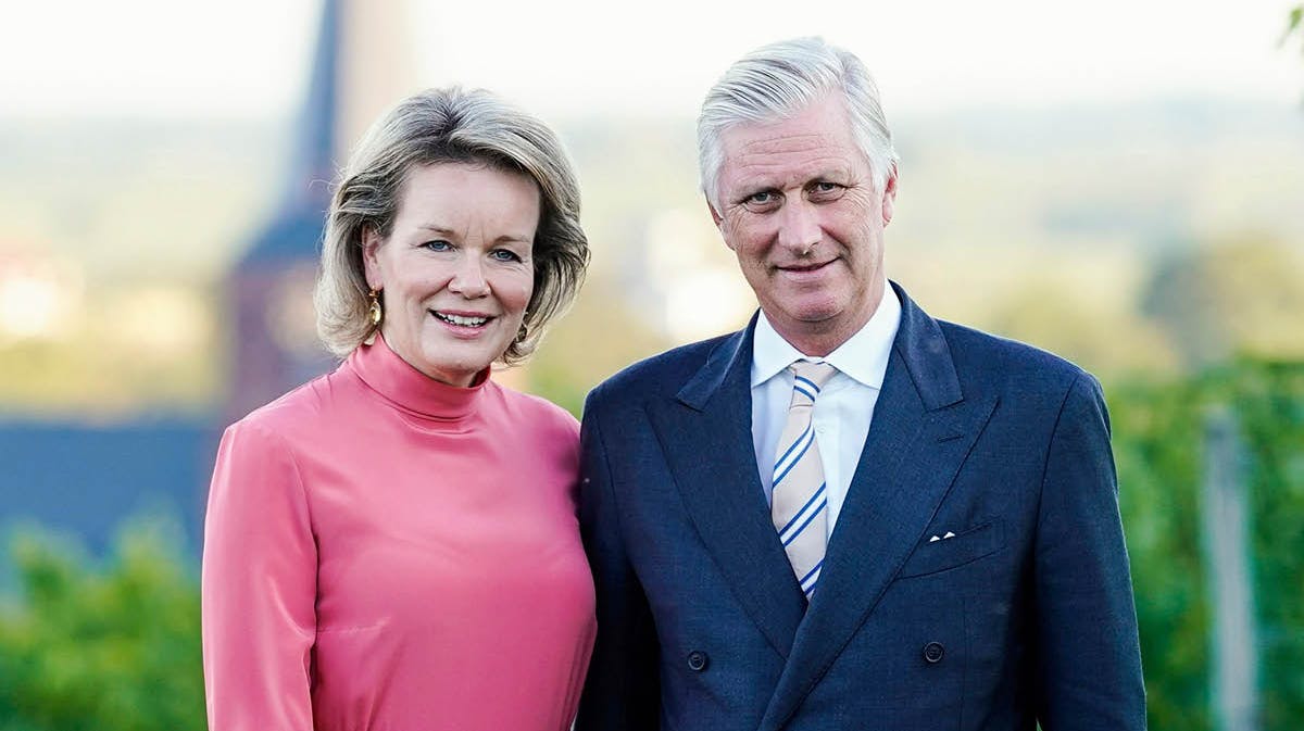 Dronning Mathilde og kong Philippe, arkivfoto.