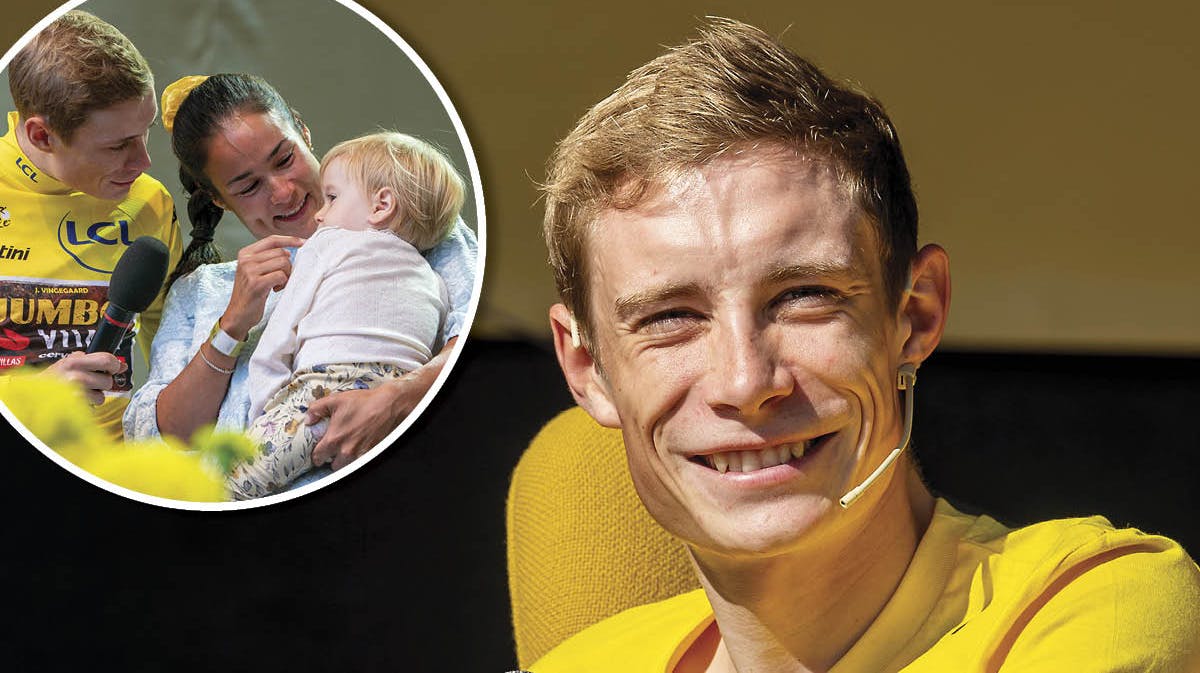 Jonas Vingegaard og Trine Marie Hansen