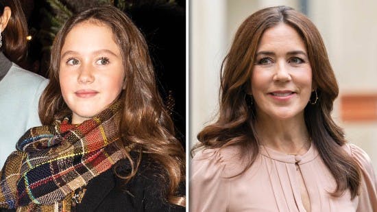 Prinsesse Josephine og kronprinsesse Mary.
