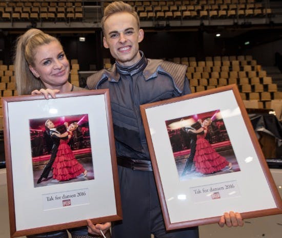 Mille Dinesen og Mads Vad fik en 2. plads 