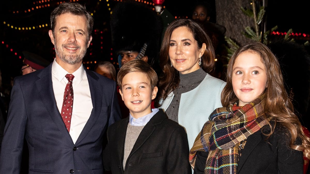 Kronprinsparret med prins Vincent og prinsesse Josephine