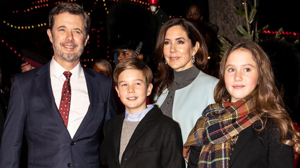 Kronprinsparret med prins Vincent og prinsesse Josephine