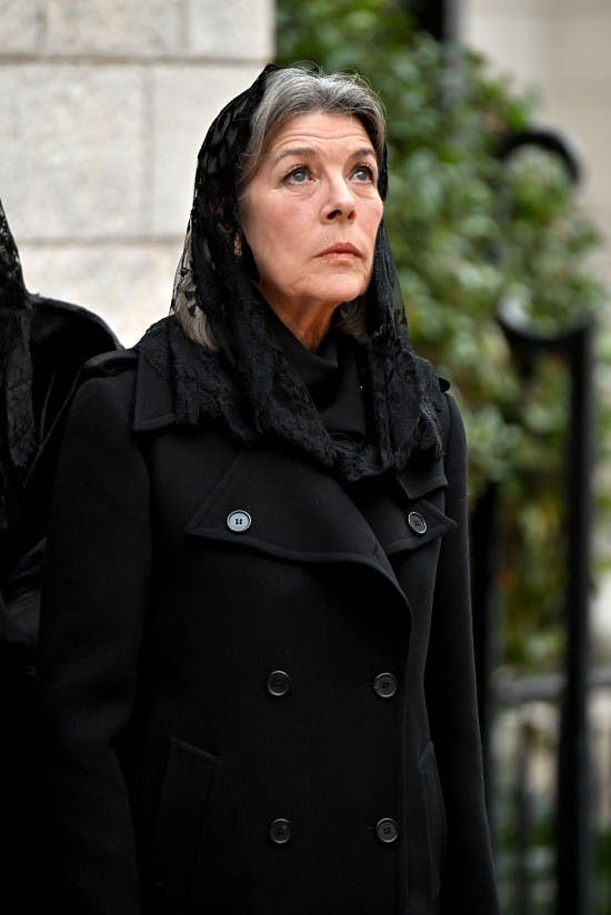 Prinsesse Caroline til Bernard Barsis begravelse.