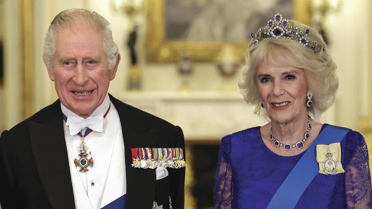 Kong Charles og dronning Camilla.