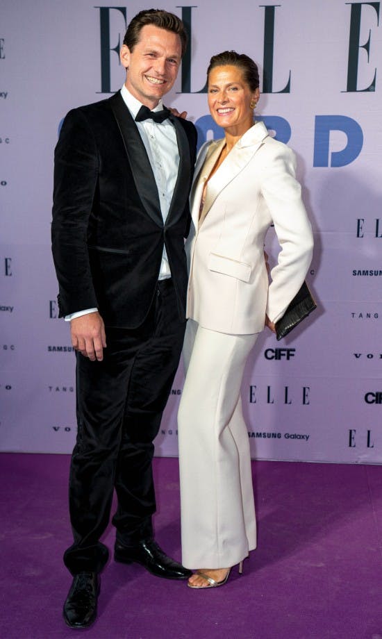 Claus Møller Jakobsen er gift med Andrea Elisabeth Rudolph.