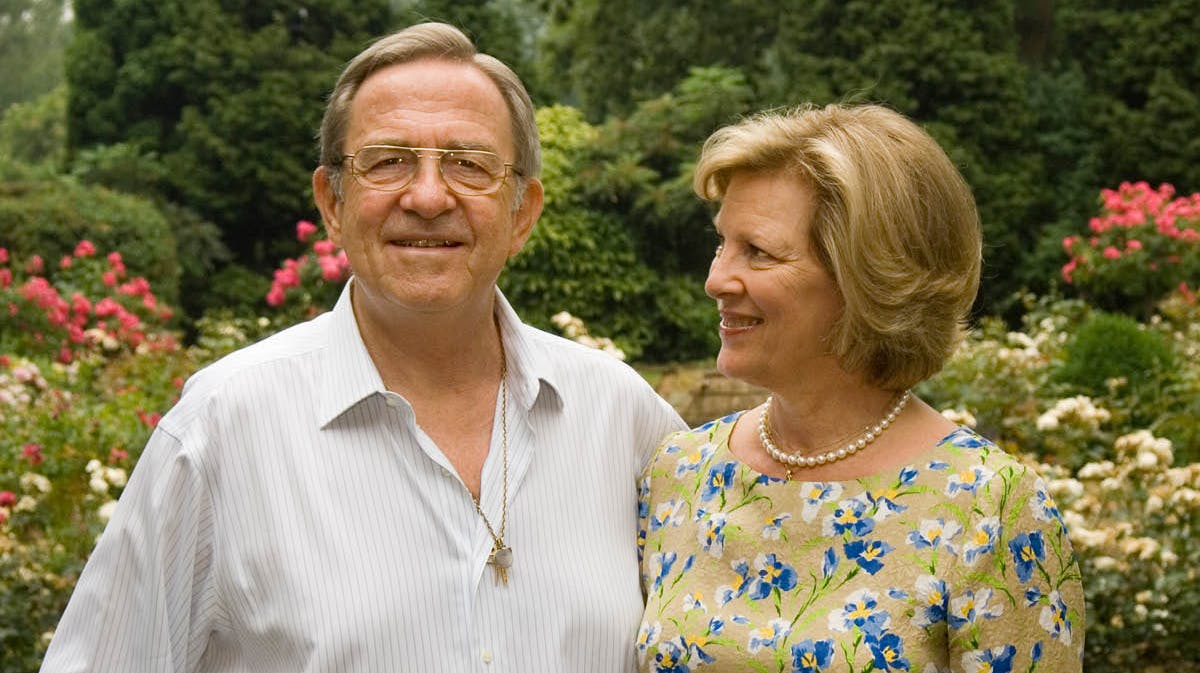 Kong Konstantin og dronning Anne-Marie. Arkivfoto.