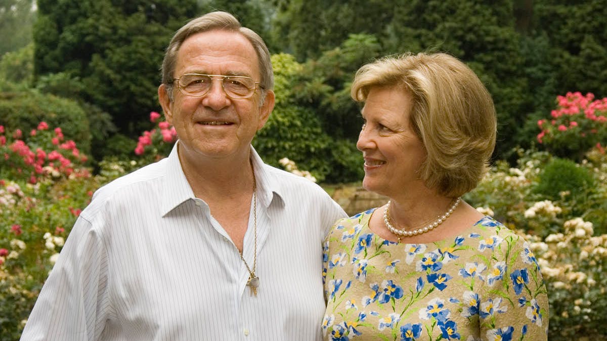 Kong Konstantin og dronning Anne-Marie. Arkivfoto.