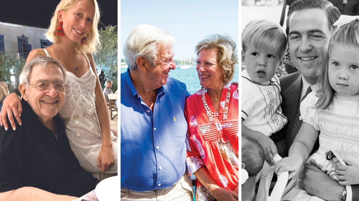 Kong Konstantin med sin familie 