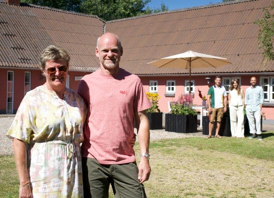 Gitte Vinther og kæresten Stig.