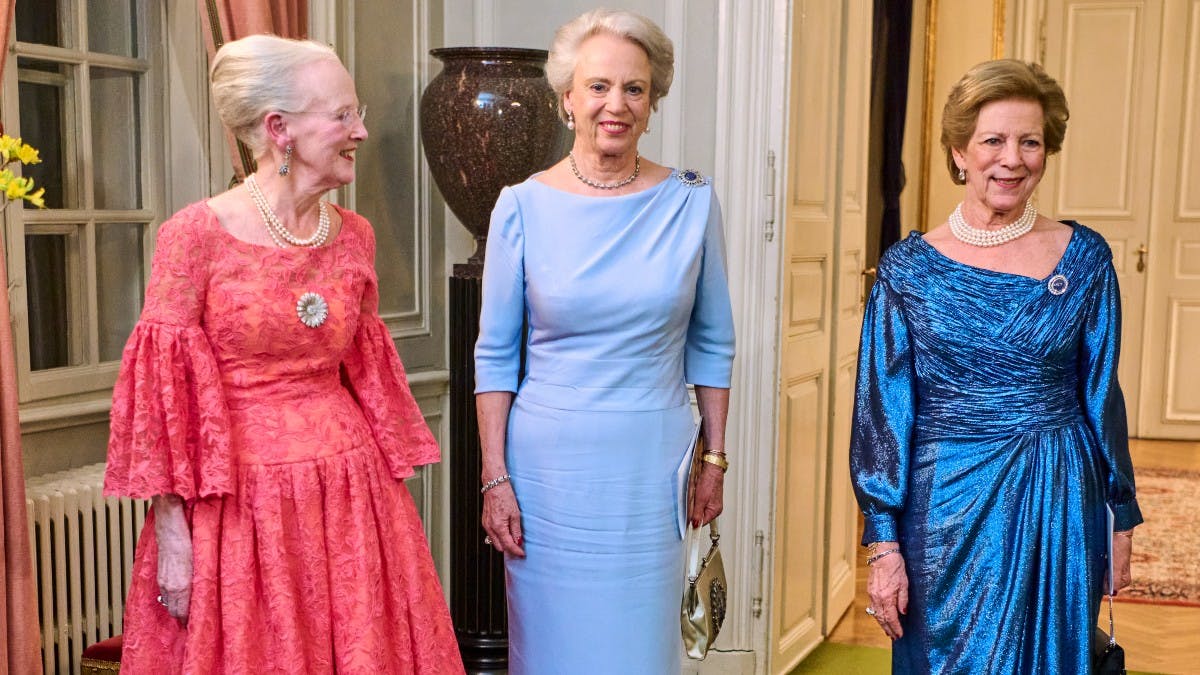 Dronning Margrethe, prinsesse Benedikte og dronning Anne-Marie