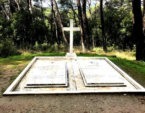 Gravsted for kong Konstantins forældre