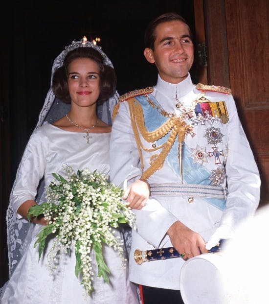 Anne-Marie og Konstantin ved brylluppet i 1964.