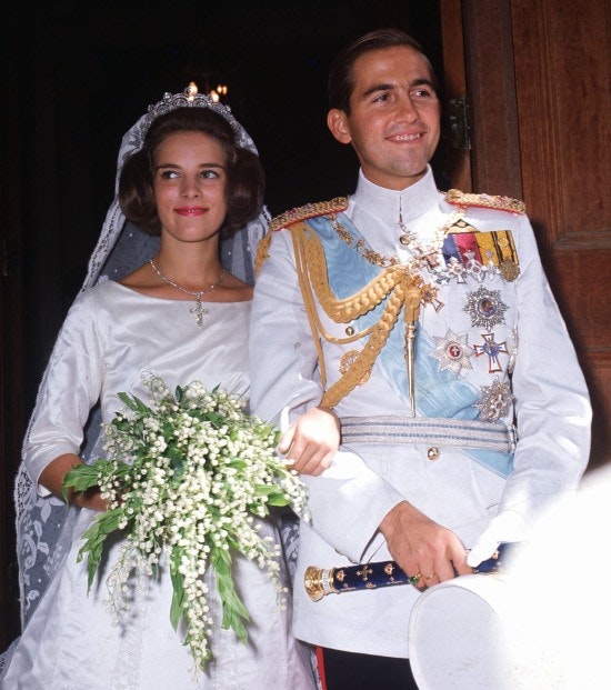 Anne-Marie og Konstantin ved brylluppet i 1964. 
