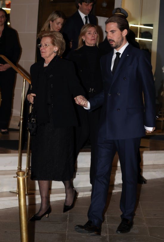 Dronning Anne-Marie med sin yngste søn, prins Philippos