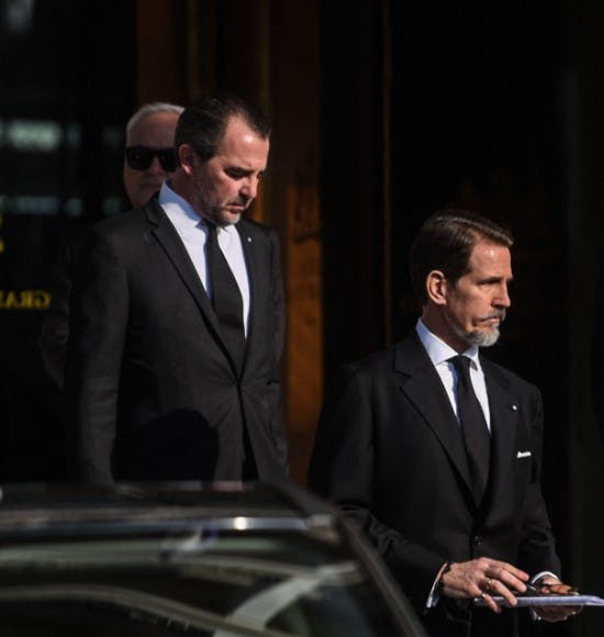 Prins Nikolaos med sin bror, kronprins Pavlos. 