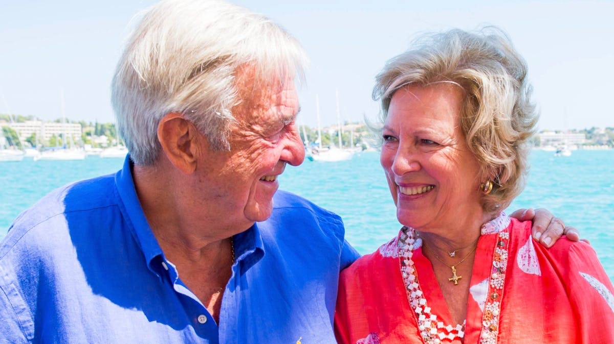 Kong Konstantin og dronning Anne-Marie i 2014.