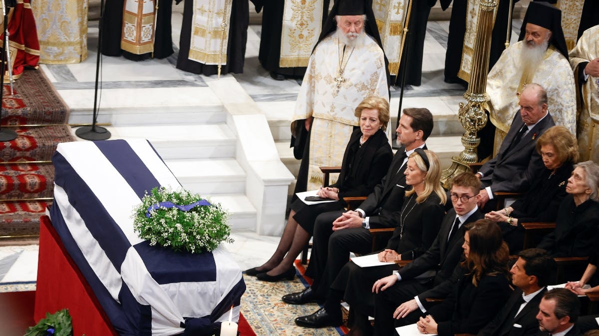 Kong Konstantins begravelse.