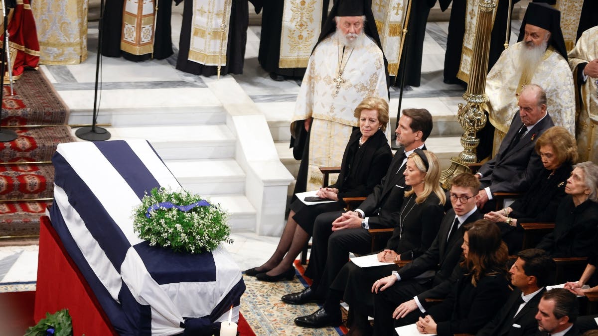 Kong Konstantins begravelse.