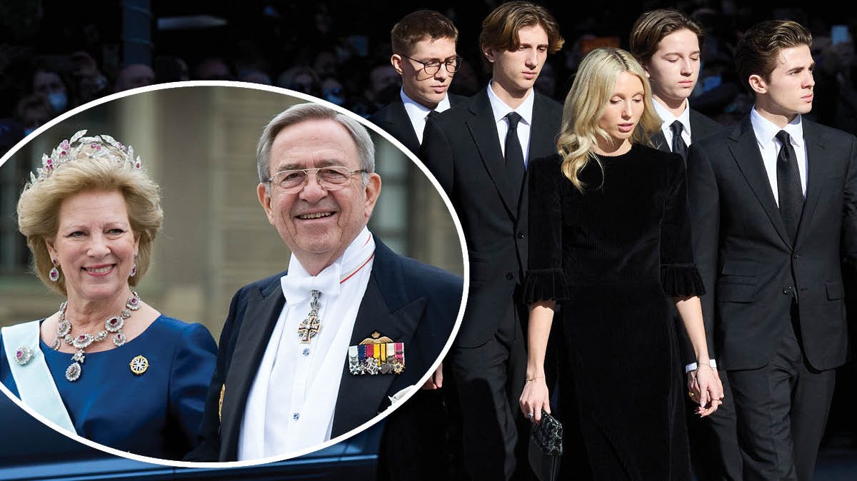 Dronning Anne-Marie og kong Konstantins børnebørn - her ses kronprins Pavlos og kronprinsesse Marie-Chantals børn.