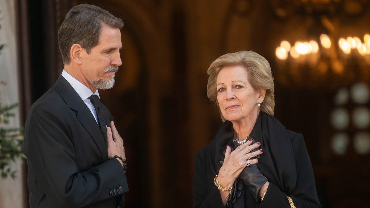 Kronprins Pavlos og dronning Anne-Marie.