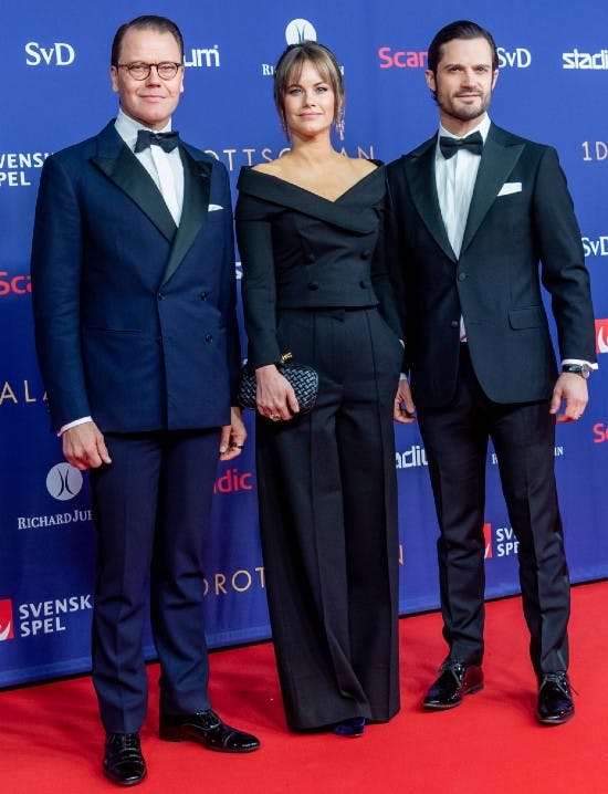 Prins Daniel, prinsesse Sofia og prins Carl Philip.