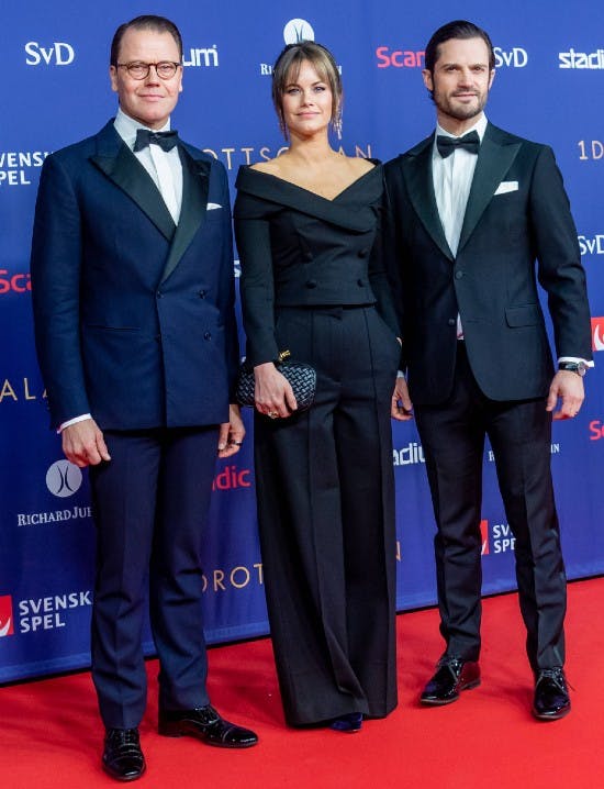 Prins Daniel, prinsesse Sofia og prins Carl Philip. 