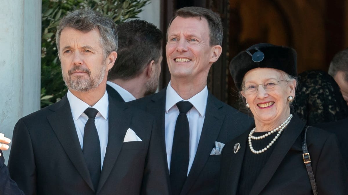 Kronprins Frederik, prins Joachim og dronning Margrethe