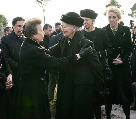 Prinsesse Anne og dronning Margrethe