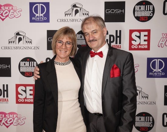 Tina og Leif var også til Reality Awards. 