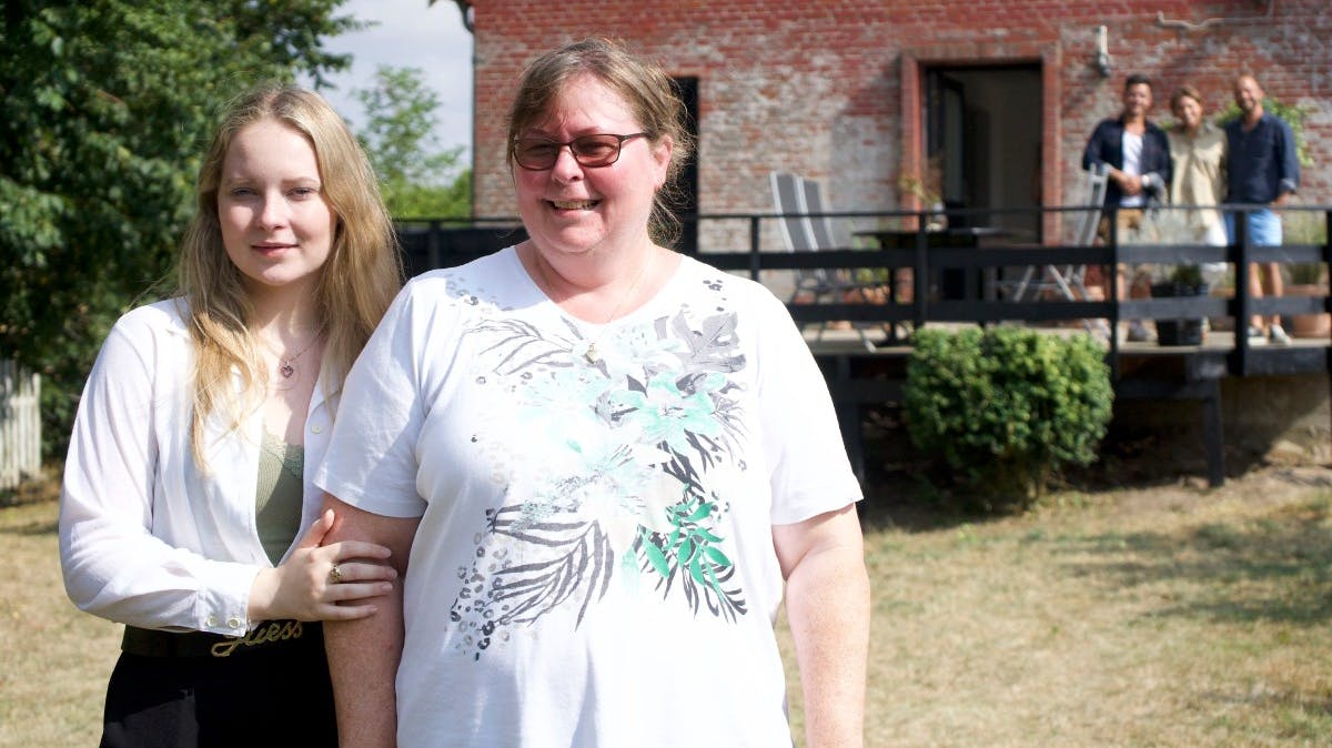 Karina og datteren Freja fra "I hus til halsen" på DR.