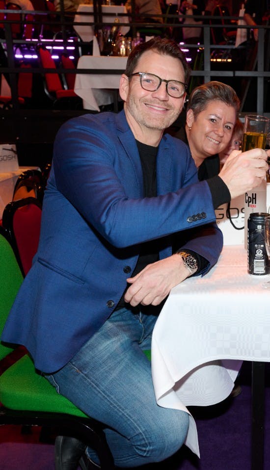 Sonny Rønne Pedersen var at finde i salen til Reality Awards. Her ses han med "Robinson"-veninden Nada Bang. 