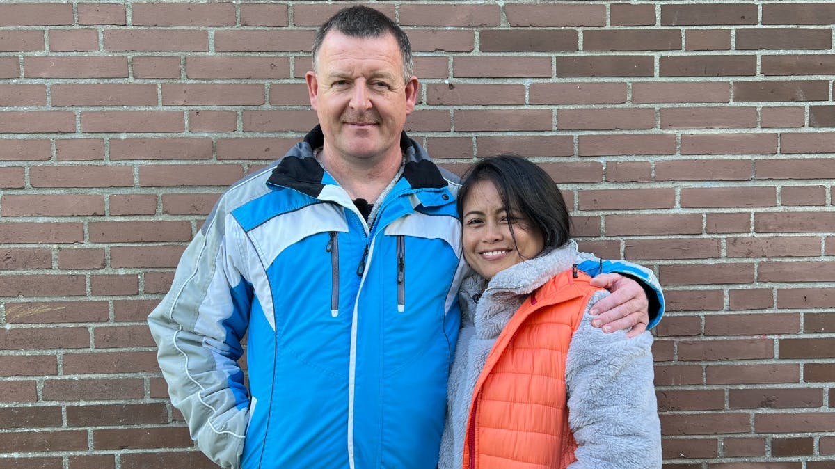 Poul Erik og Regila fra "Grænseløst forelsket".