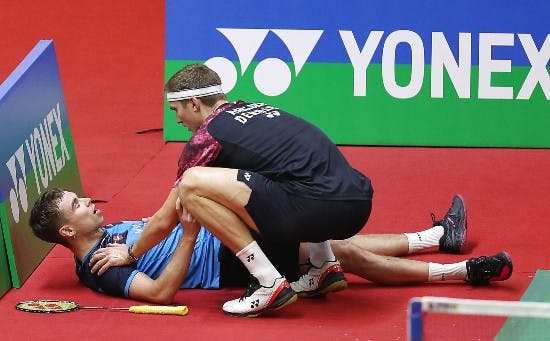 Viktor Axelsen og Rasmus Gemke