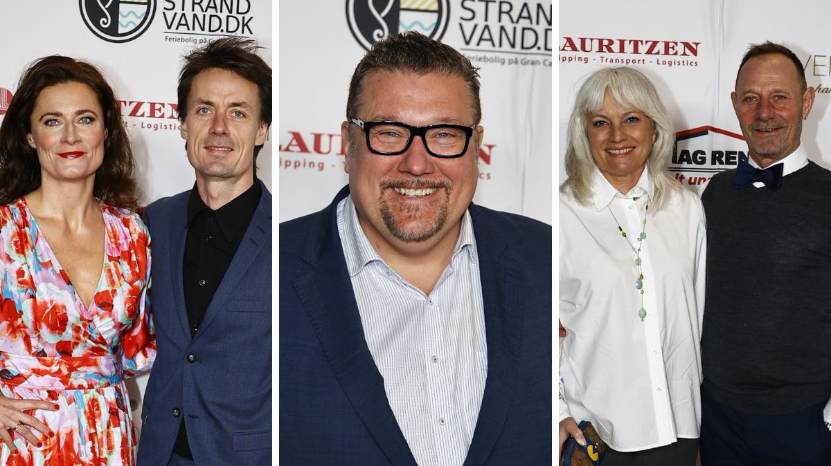 Sisse Fisker med ægtemanden Sune, Amin Jensen, Jan Linnebjerg med hustruen Karen