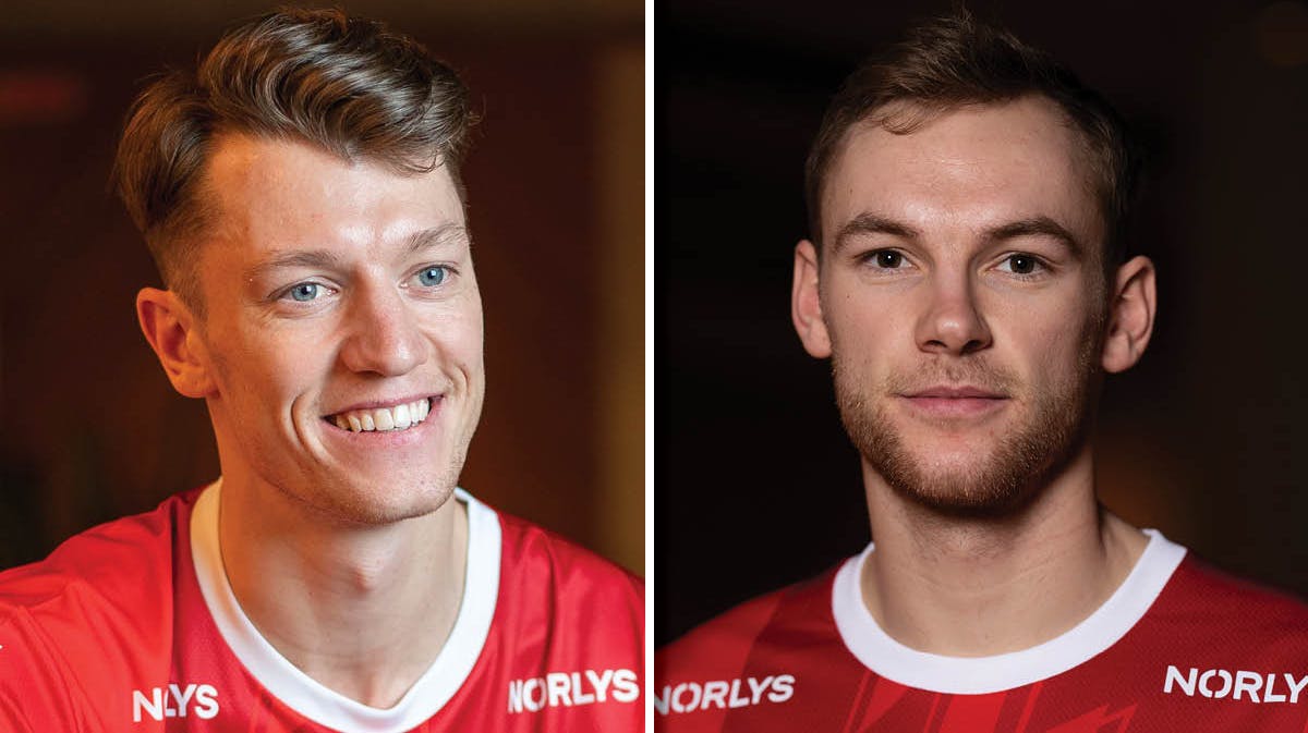 Emil Jakobsen og Mathias Gidsel