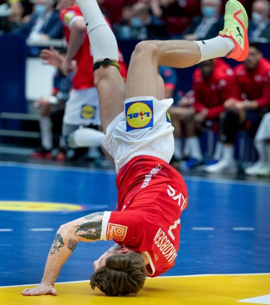 Emil Jakobsen i aktion. 