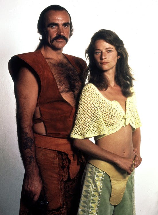 Sean Connery og Charlotte Rampling i 1974.&nbsp;
