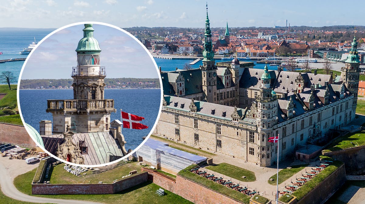 Arkivfotos af Kronborg Slot.